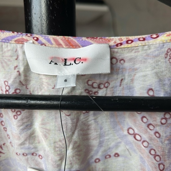 NWT A. L.C. Isla V Neck Tiered Dress - Picture 6 of 7